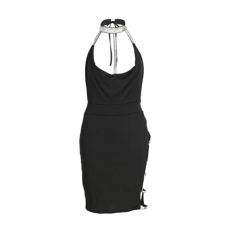 Sleeveless Bandage Bodycon Dress Ladies Summer Evening Party Clubwear Slim Short Mini Dress