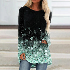 Floral Sparkly Glittery Painting T shirt