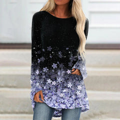 Floral Sparkly Glittery Painting T shirt
