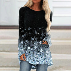 Floral Sparkly Glittery Painting T shirt