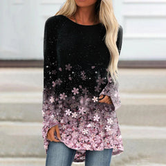 Floral Sparkly Glittery Painting T shirt