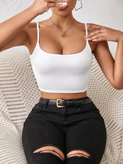 WomenColor Cami Crop Top Sleeveless Crop Top