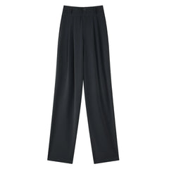 High Waisted Pants For New Fashion Button Up Wide Leg Office Ladies Pants