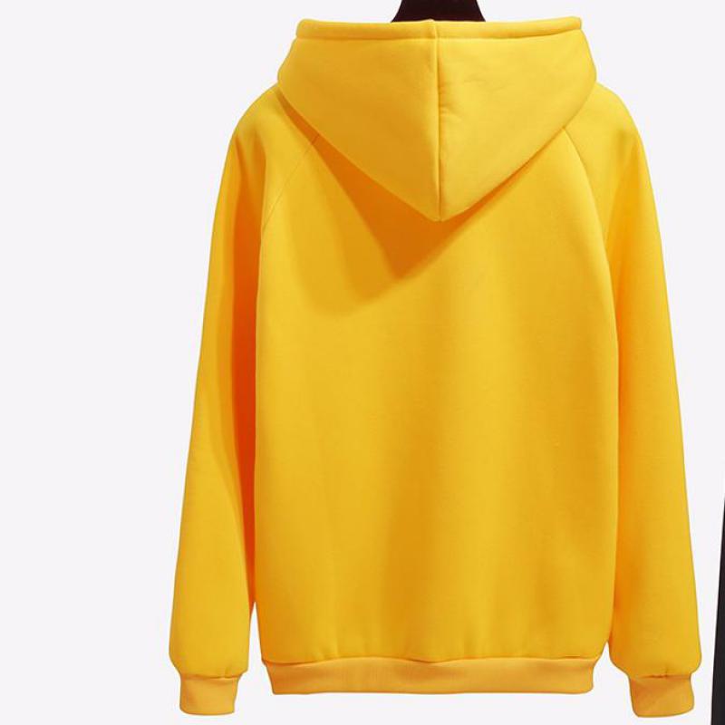 Velvet Thick Letter Print Hoodie