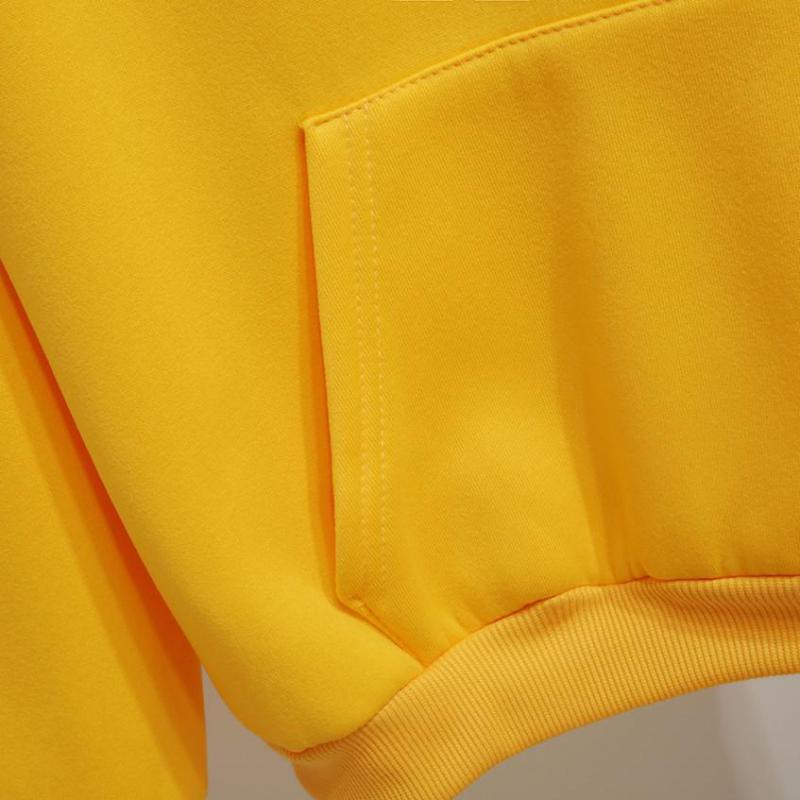 Velvet Thick Letter Print Hoodie