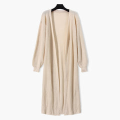 Casual Long Knitted Cardigan sweater Jacket V-Neck Full Cardigans