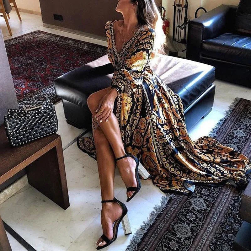 Casual Summer Beach Holiday Cocktail Party Boho Dress