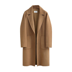 Wool Baggy Long Solid Simple All-match Overcoat