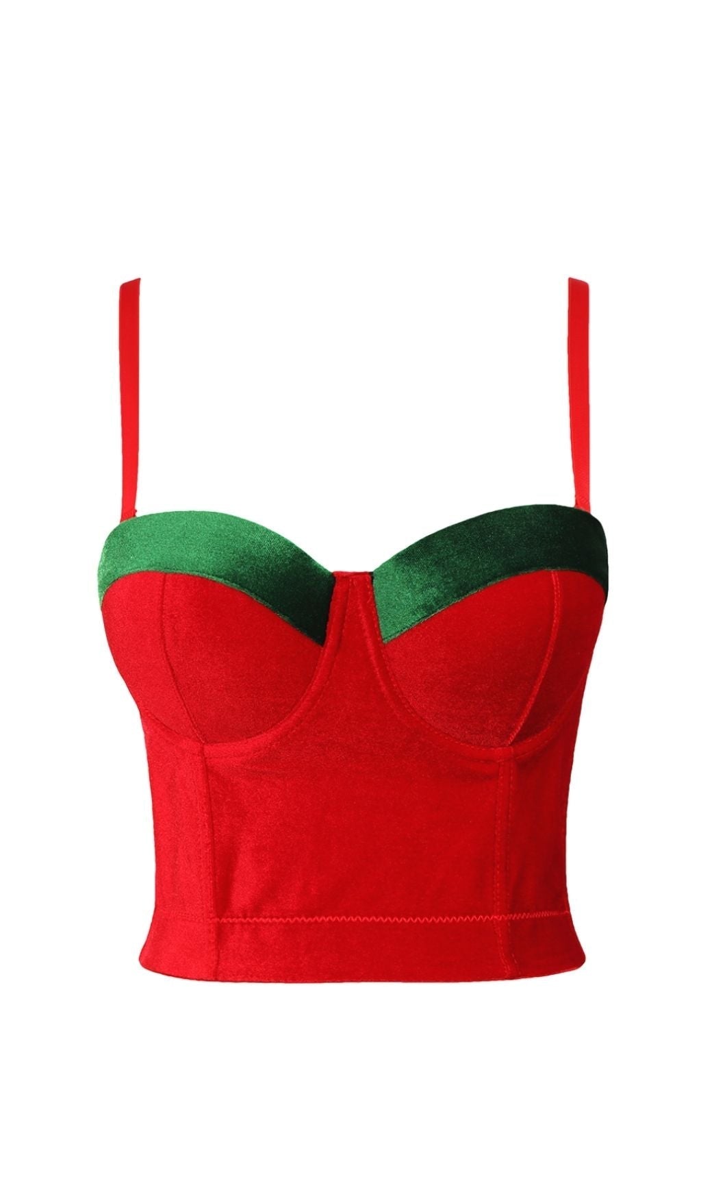 XMAS - RED VELVET CORSET