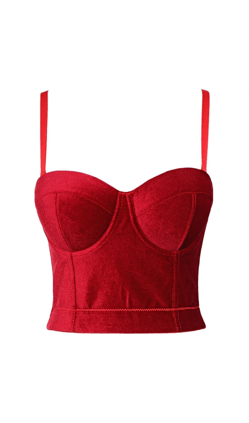 XMAS - RED VELVET CORSET