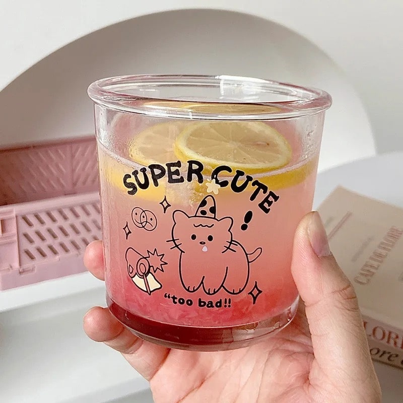 Cute Glass Cup for Coffee