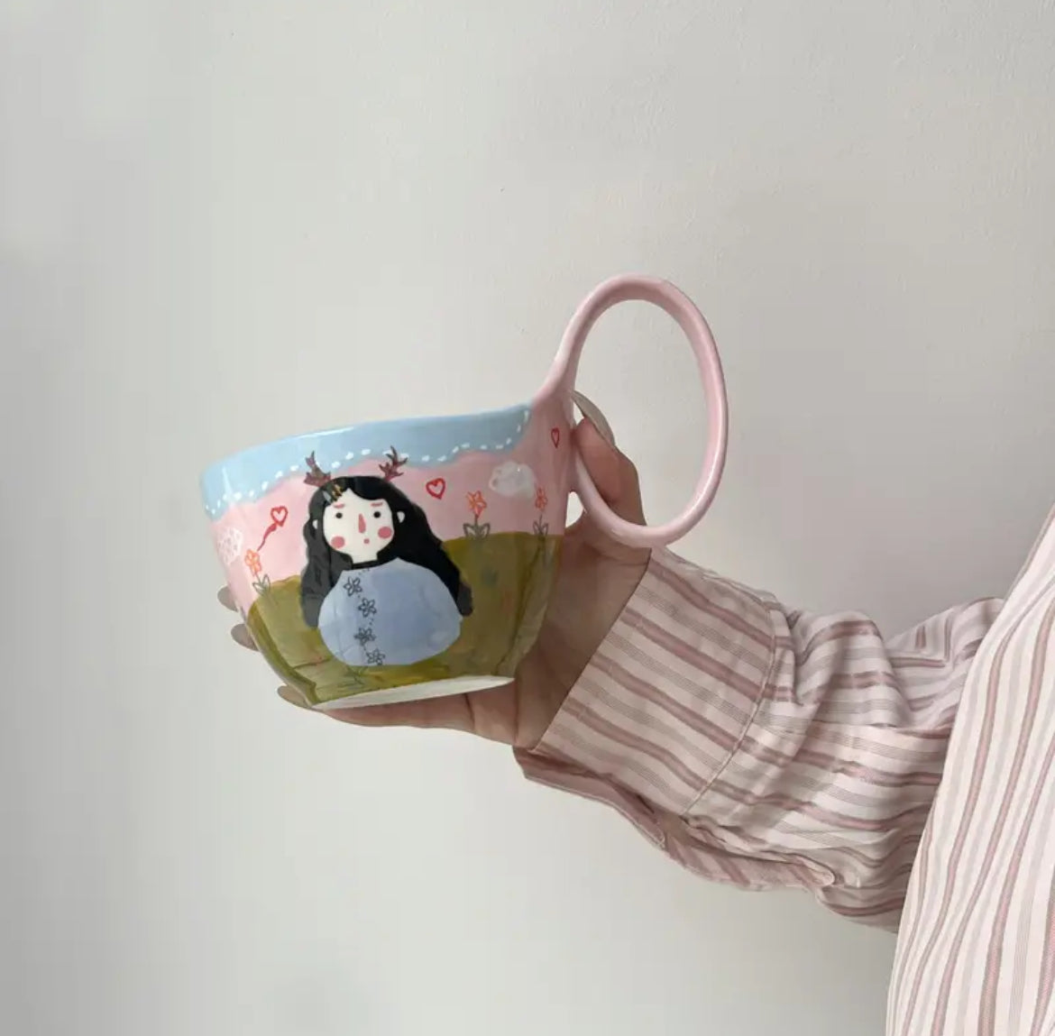 2 pcs Set Ceramic Coffee Mugs