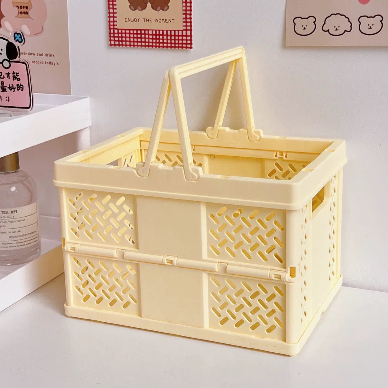 Pastel Folding Storage Basket