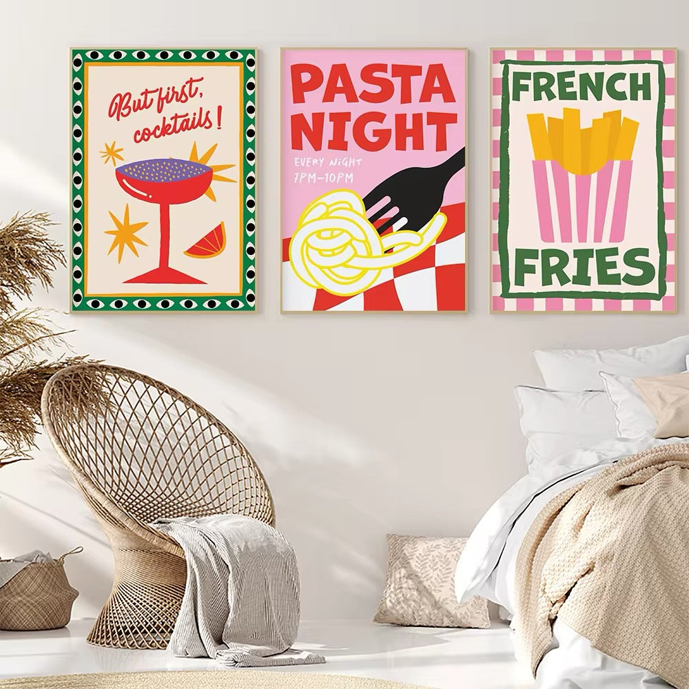 Colorful Food Poster