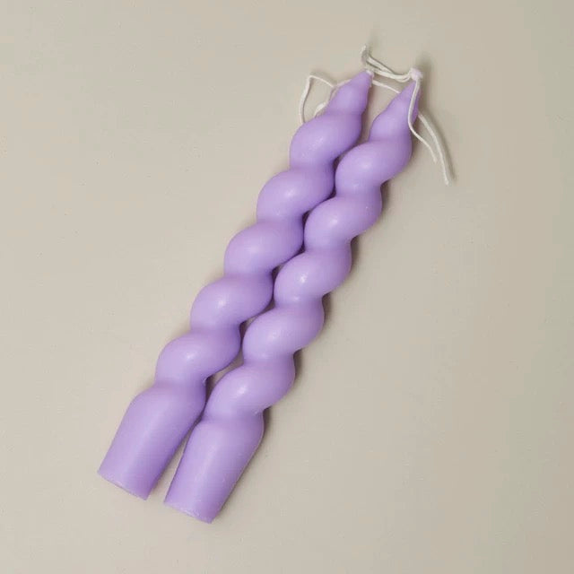2 pc Spiral Candles