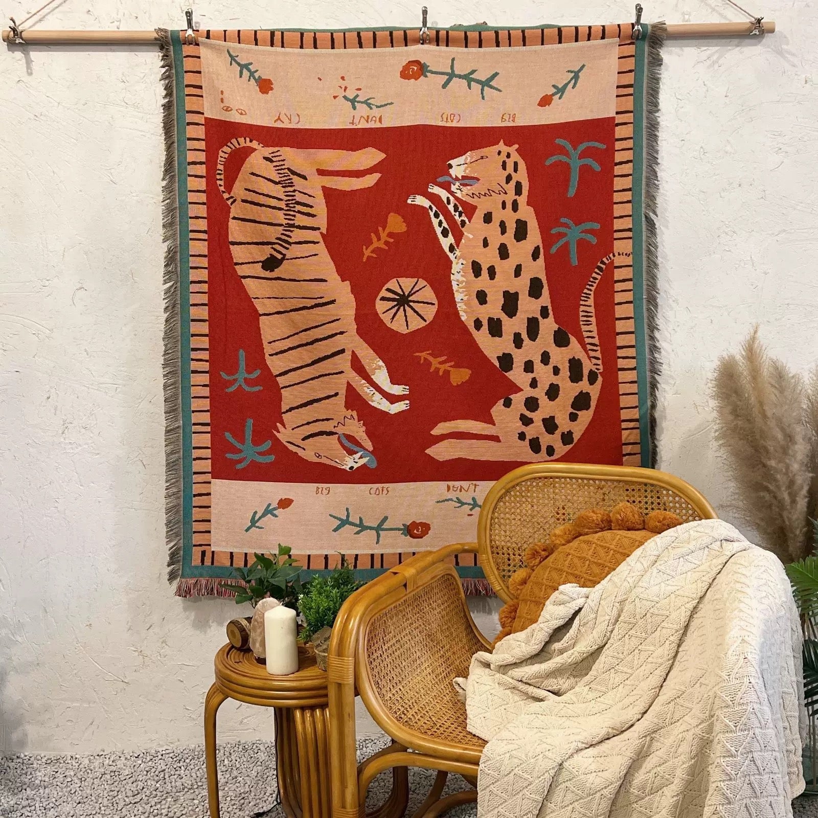 Boho Tiger Tapestry