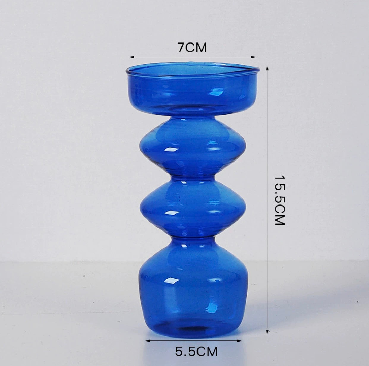 Blue Candle Holder Vase