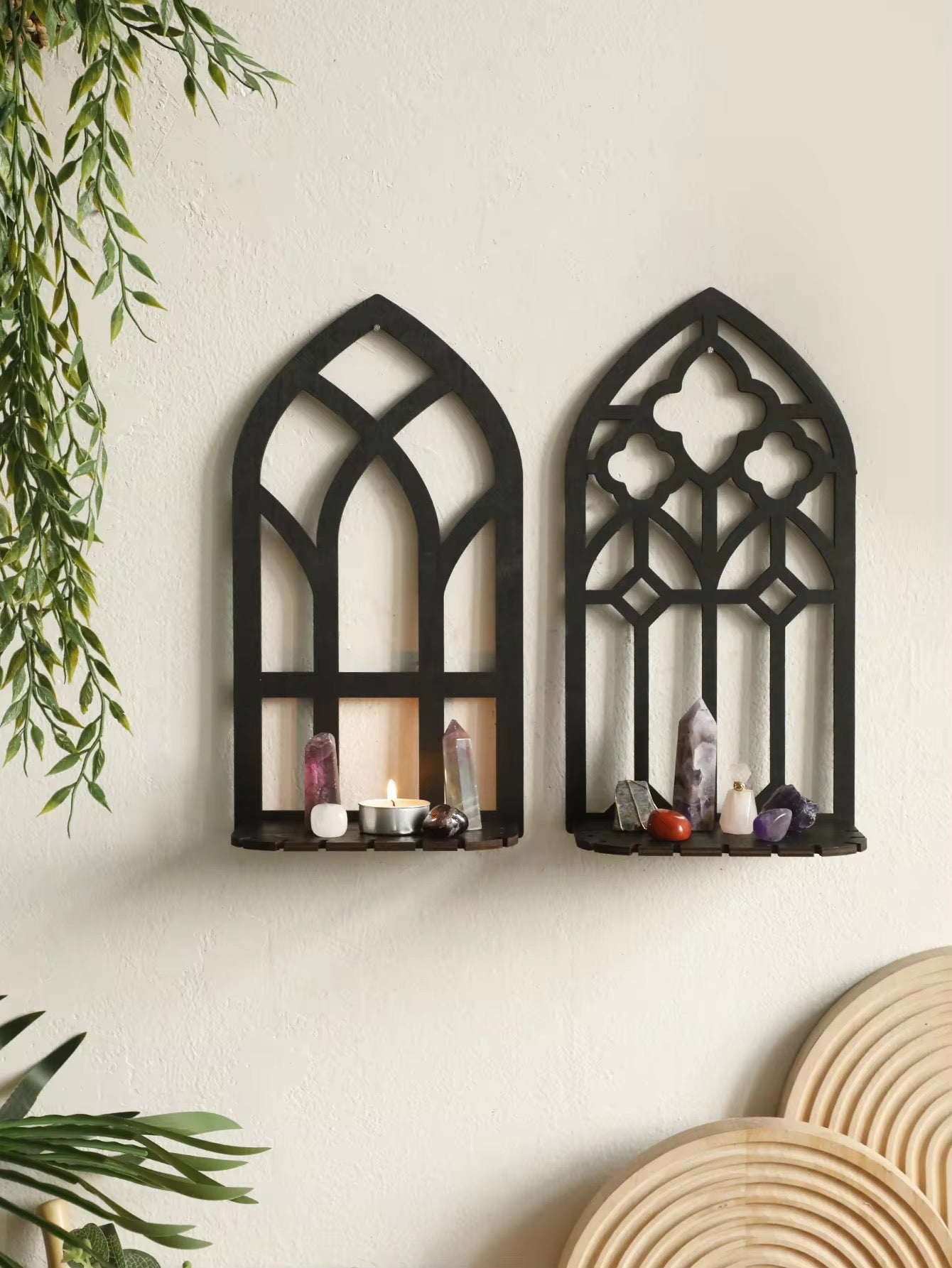 Gothic Wooden Arch Shelf