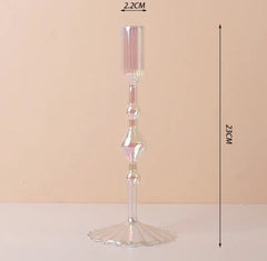 Taper Glass Candlestick Holder