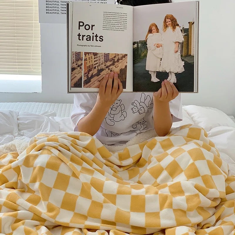 Nordic Checkerboard Blanket