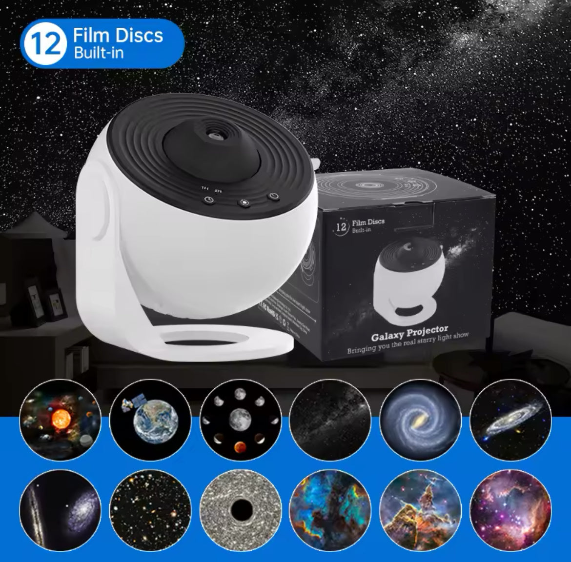 Night Light Galaxy Projector