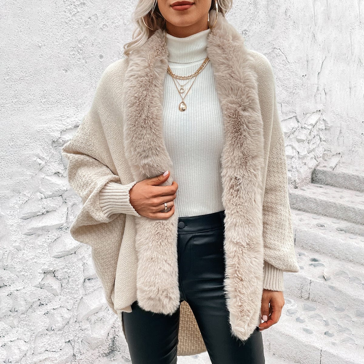 Ophelia Faux Fur Cardigan