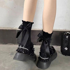 Black Bow Socks
