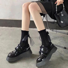 Black Bow Socks