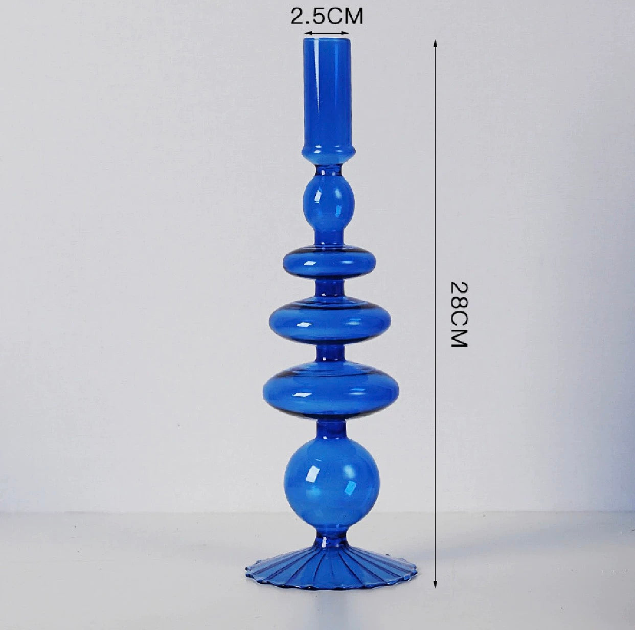 Blue Candle Holder Vase