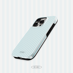 Blue Striped iPhone Case