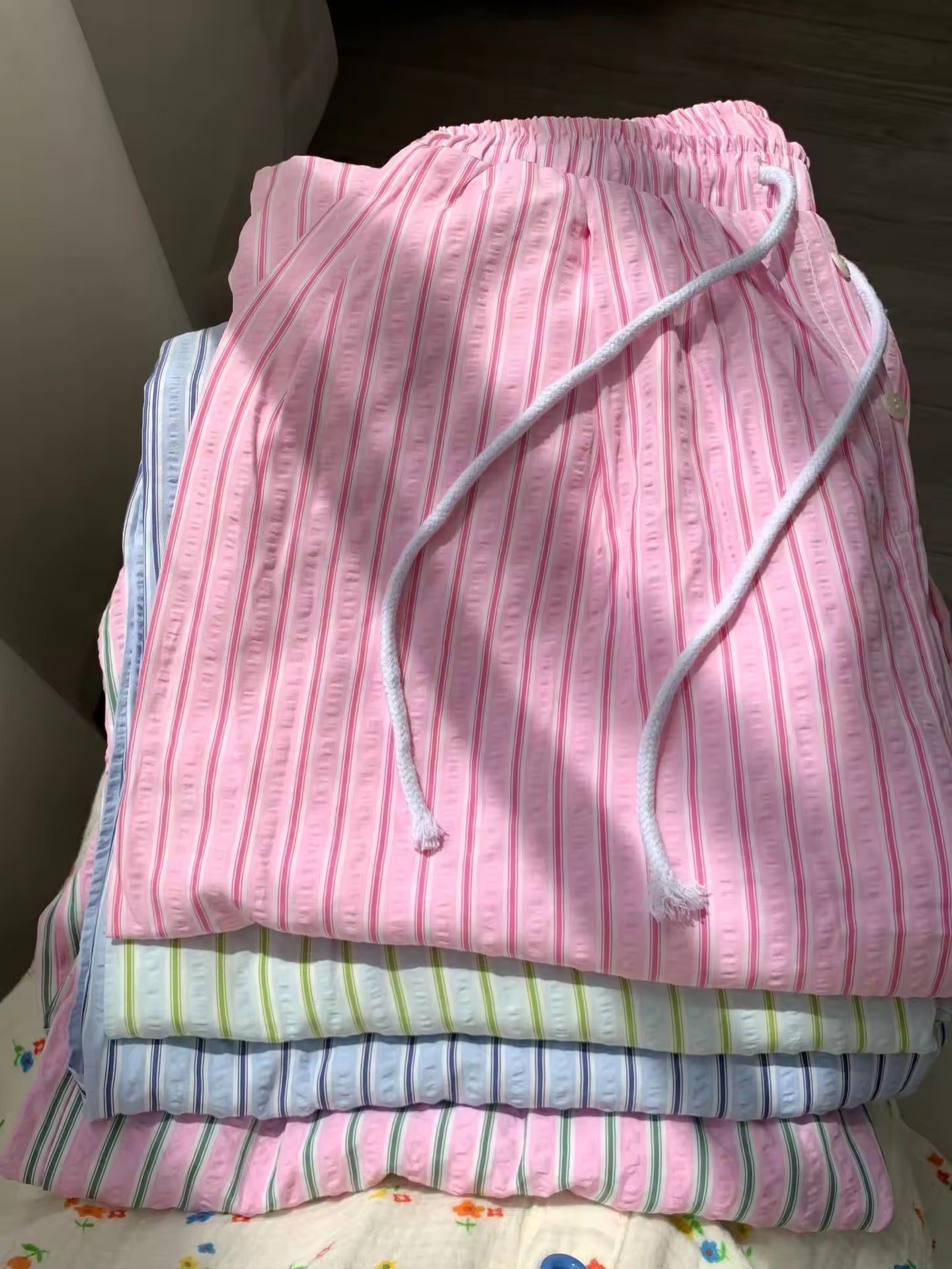Cute Striped Pajama Pants