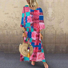 Boho Floral Long Maxi Sundress