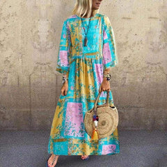 Boho Floral Long Maxi Sundress