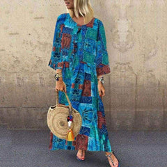 Boho Floral Long Maxi Sundress