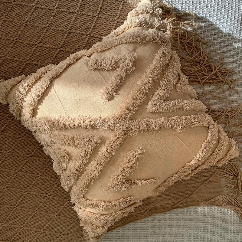 Boho Cozy Pillow Cover