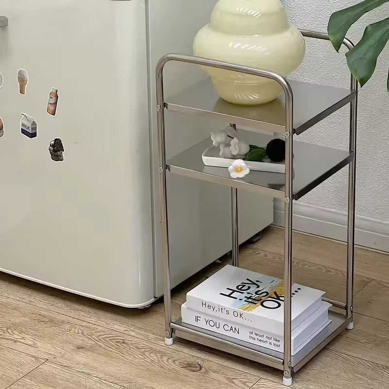 Retro Stainless Steel Side Table