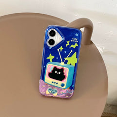 TV Cat iPhone Case