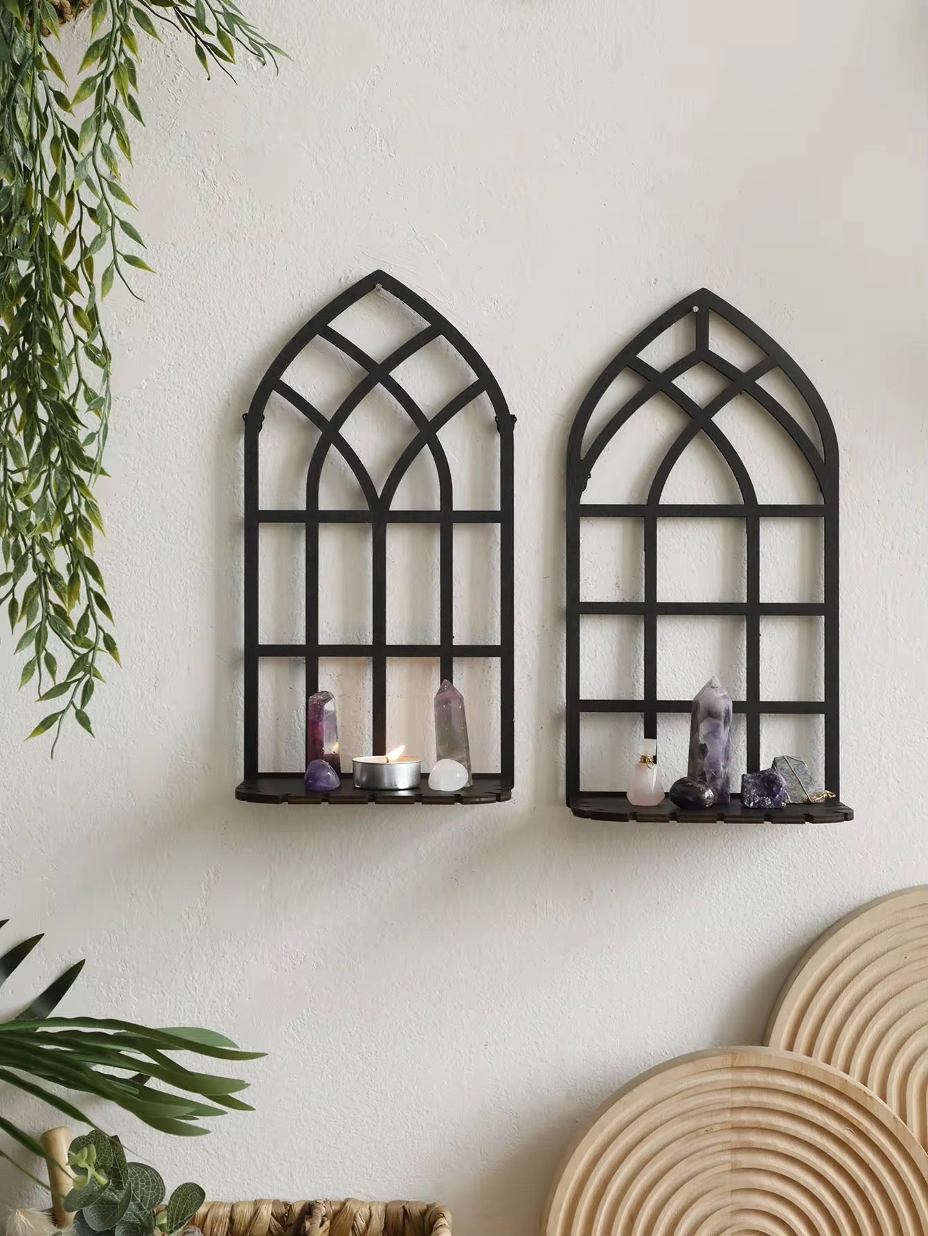 Gothic Wooden Arch Shelf