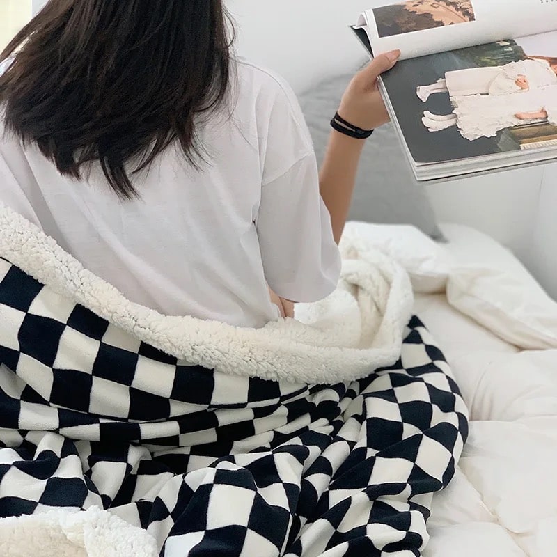 Nordic Checkerboard Blanket