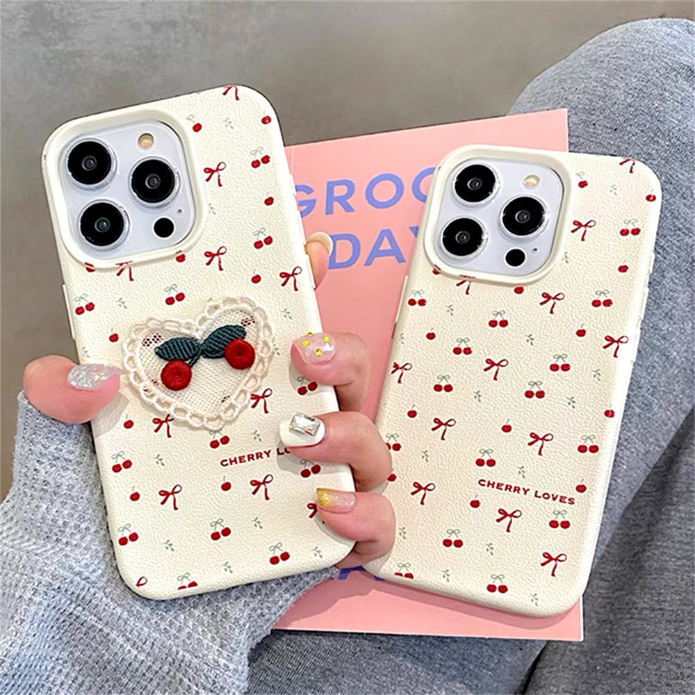 Cherry Bow iPhone Case