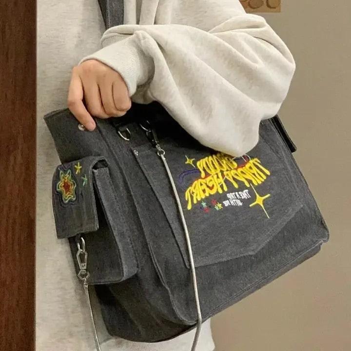 Letters Gray Bag