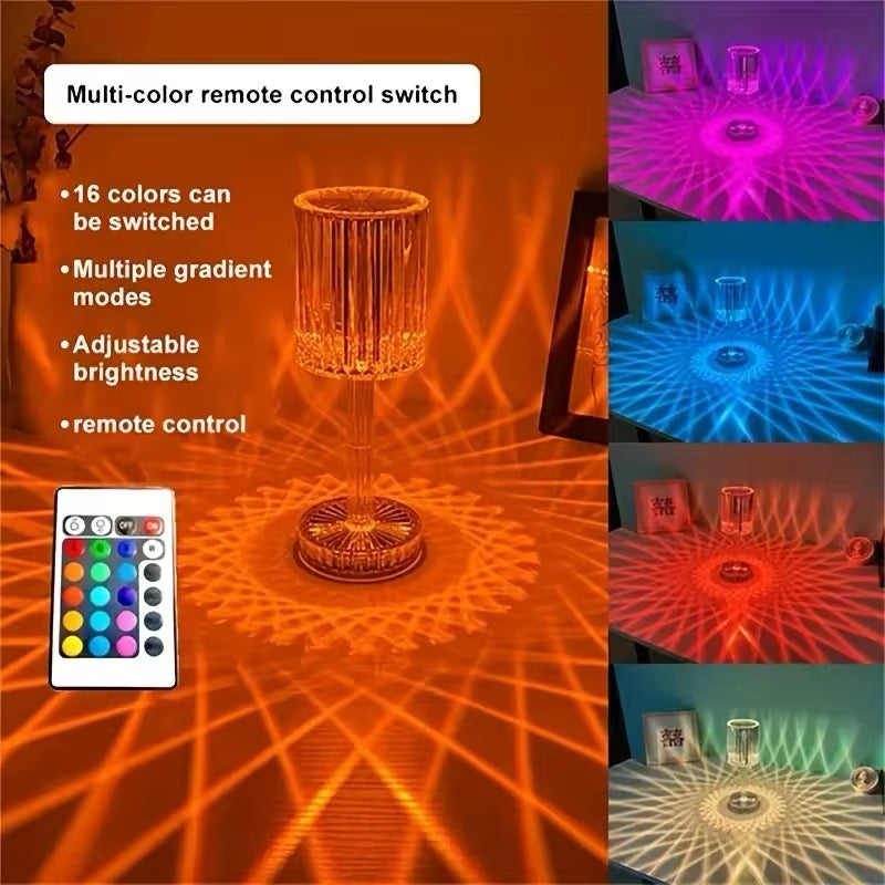 LED Crystal Table Lamp
