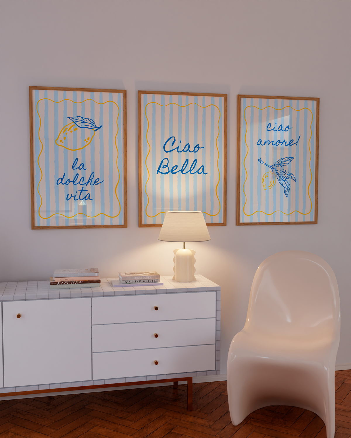 Ciao Bella Italian Wall Art Set