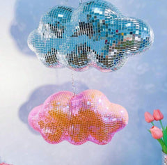 Pink Cloud Disco Ball
