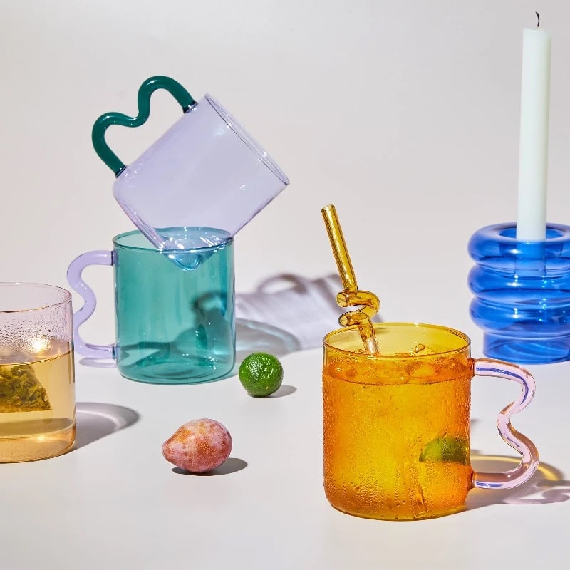 Colorful Glass Cups