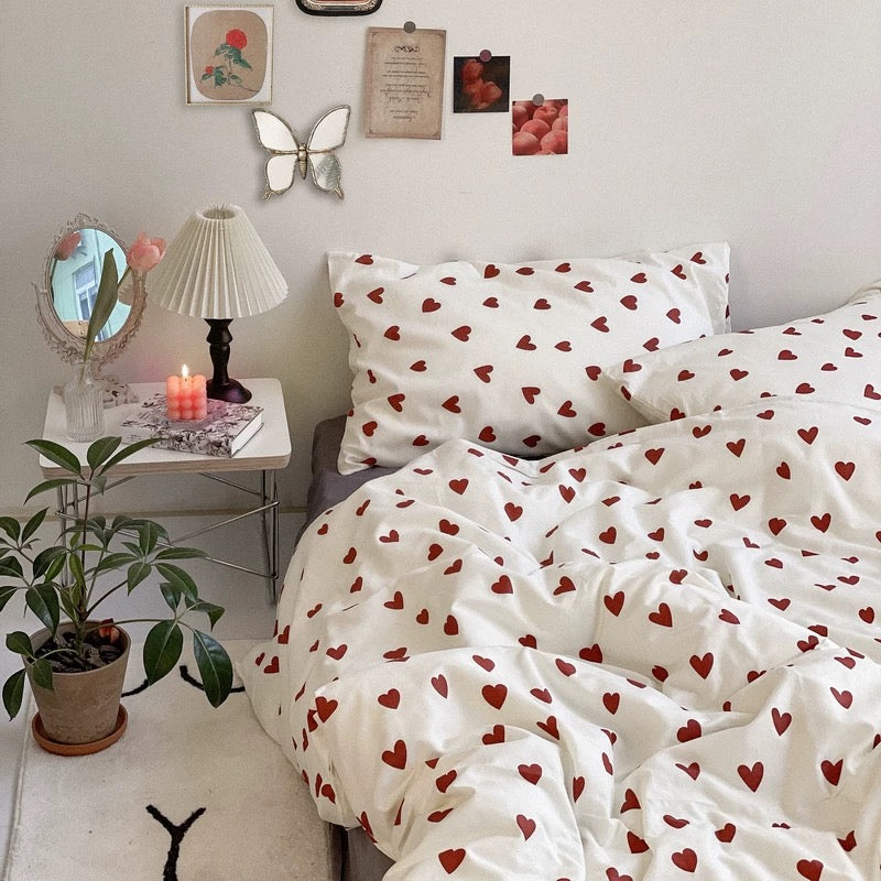 Heart Aesthetic Bedding Set