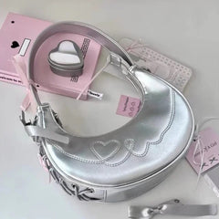 Y2K Korean Silver Bag