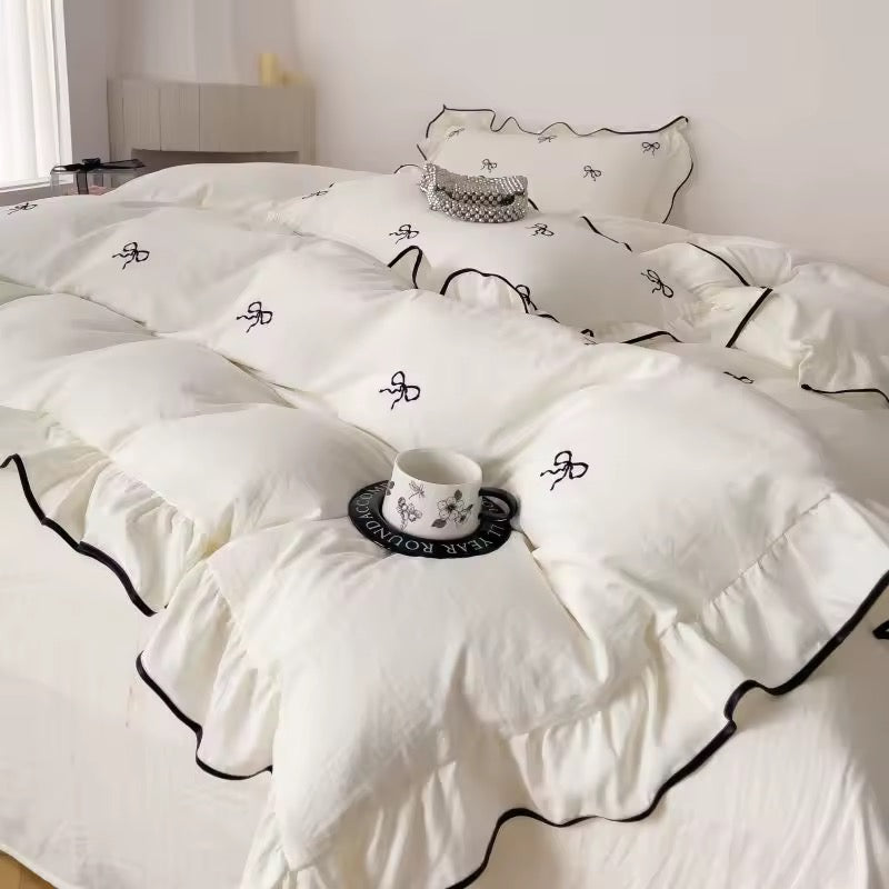 Coquette French Bow Bedding Set