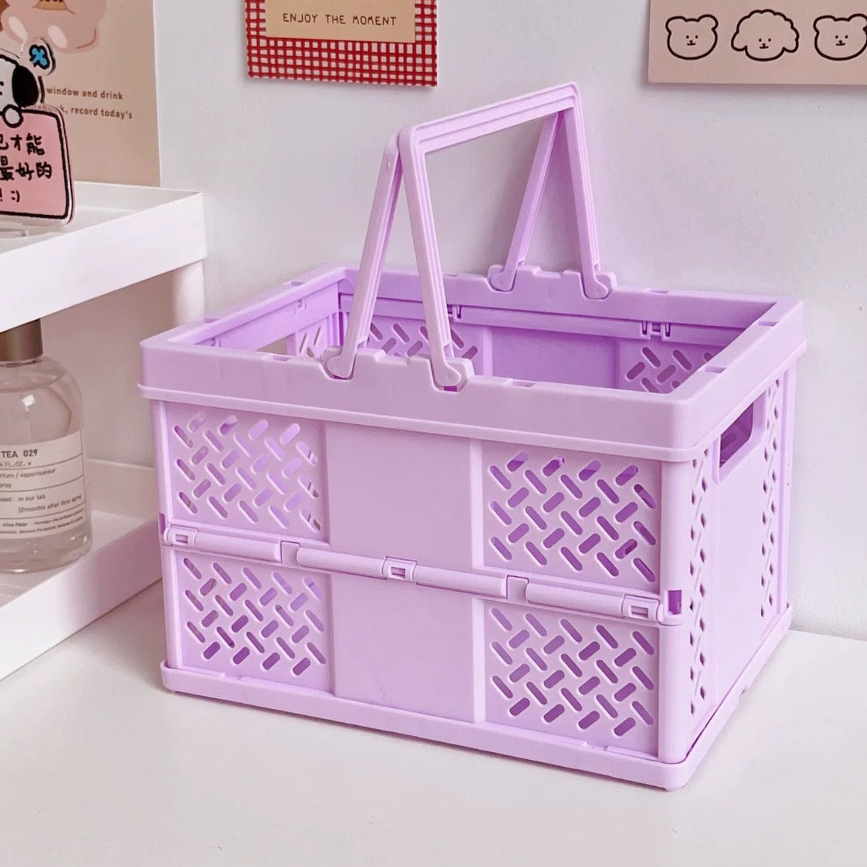 Pastel Folding Storage Basket