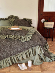 Coquette Floral Ruffle Duvet Cover